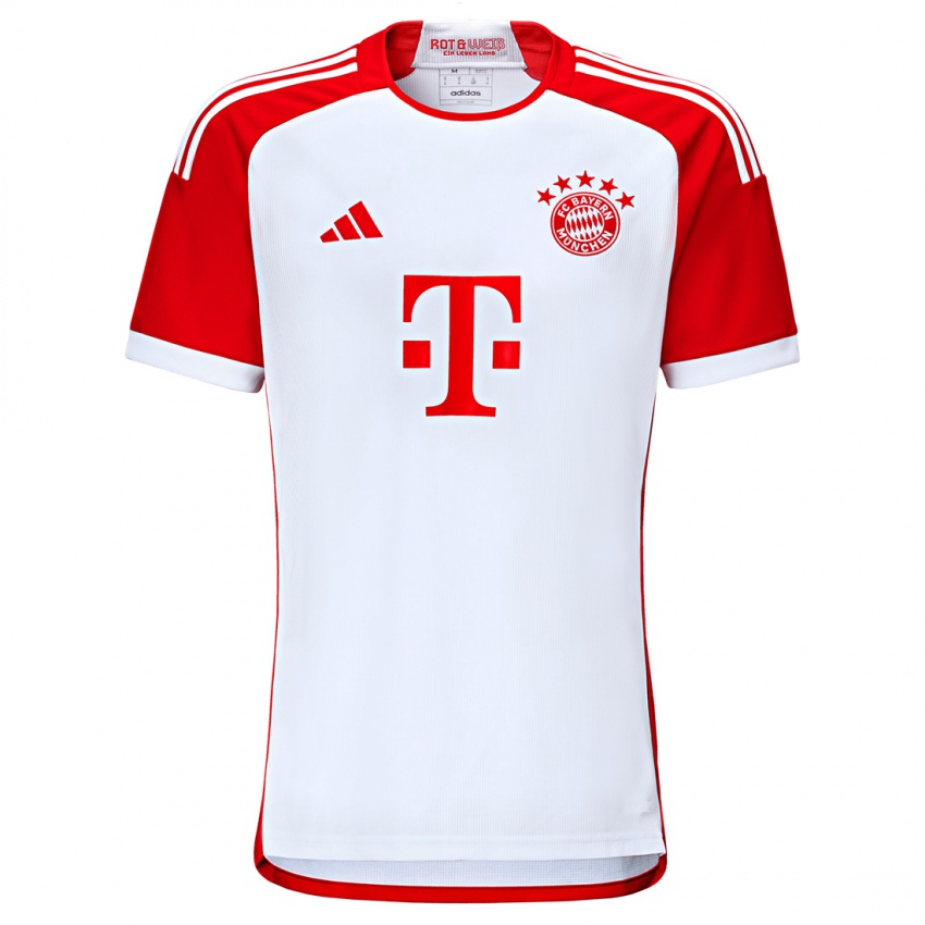 Enfant Maillot Benedikt Wimmer #12 Rouge Blanc Tenues Domicile 2023/24 T-Shirt Suisse