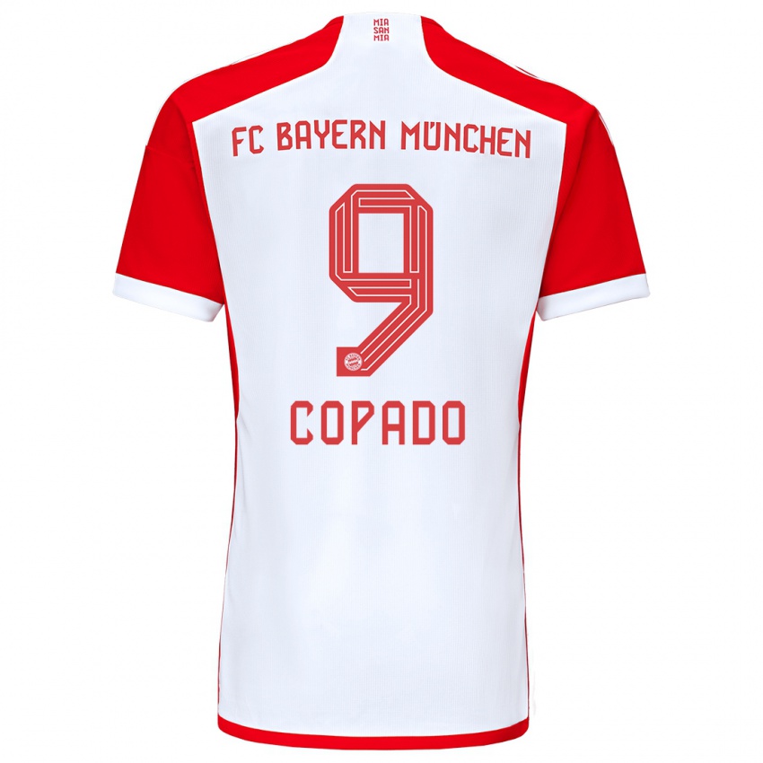 Kinder Lucas Copado #9 Rot-Weiss Heimtrikot Trikot 2023/24 T-Shirt Schweiz