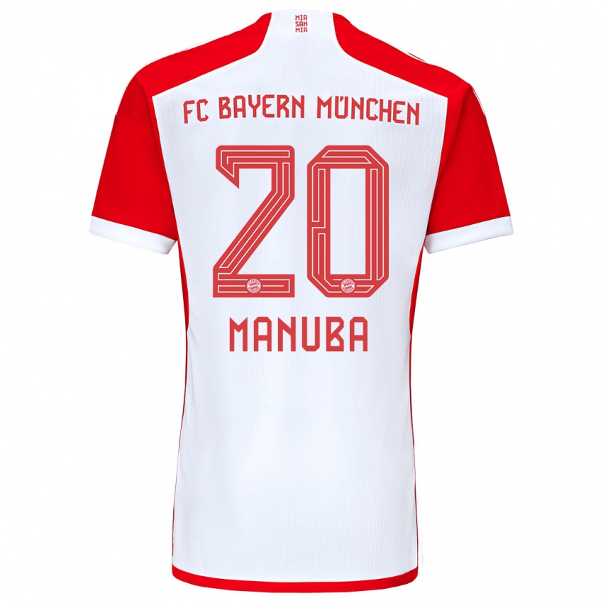 Kinder Vincent Manuba #20 Rot-Weiss Heimtrikot Trikot 2023/24 T-Shirt Schweiz