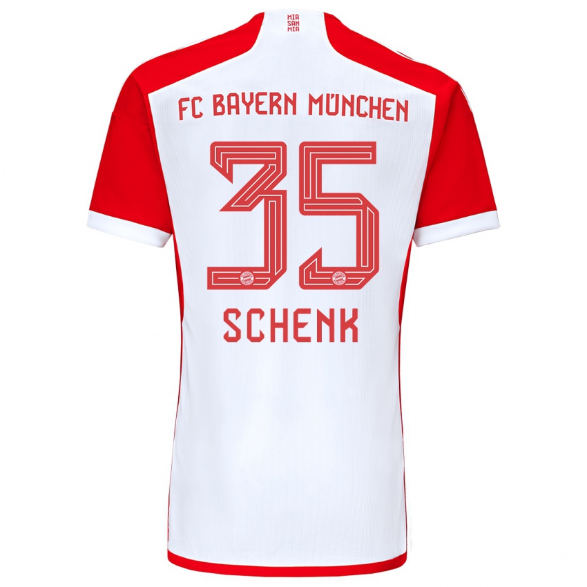 Kinder Johannes Schenk #35 Rot-Weiss Heimtrikot Trikot 2023/24 T-Shirt Schweiz