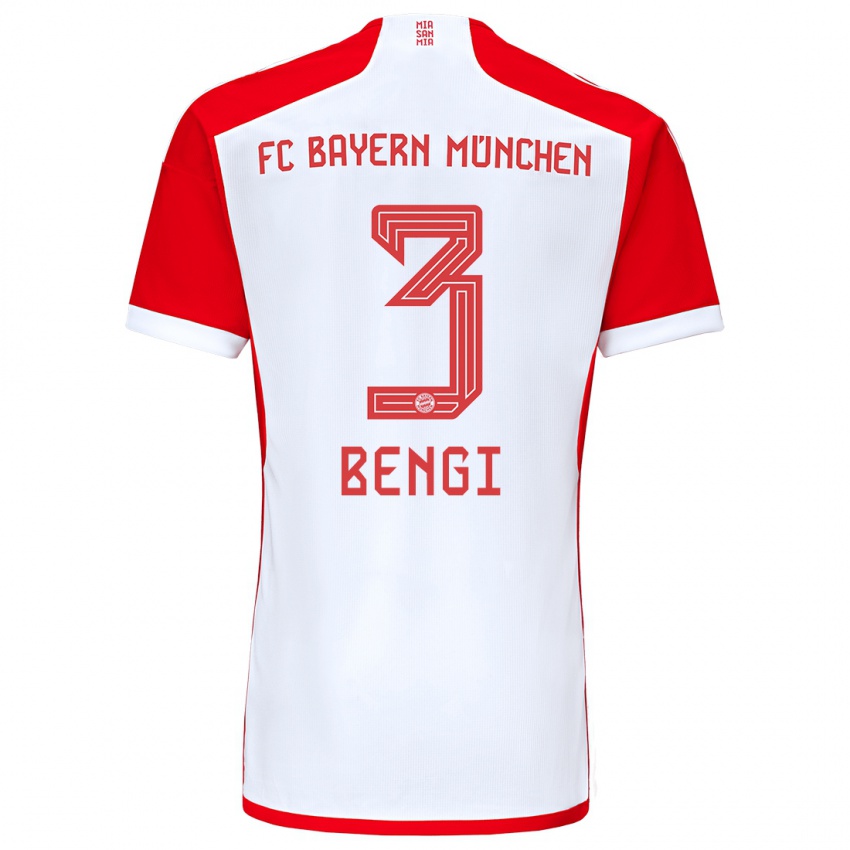 Enfant Maillot Kaan Bengi #3 Rouge Blanc Tenues Domicile 2023/24 T-Shirt Suisse