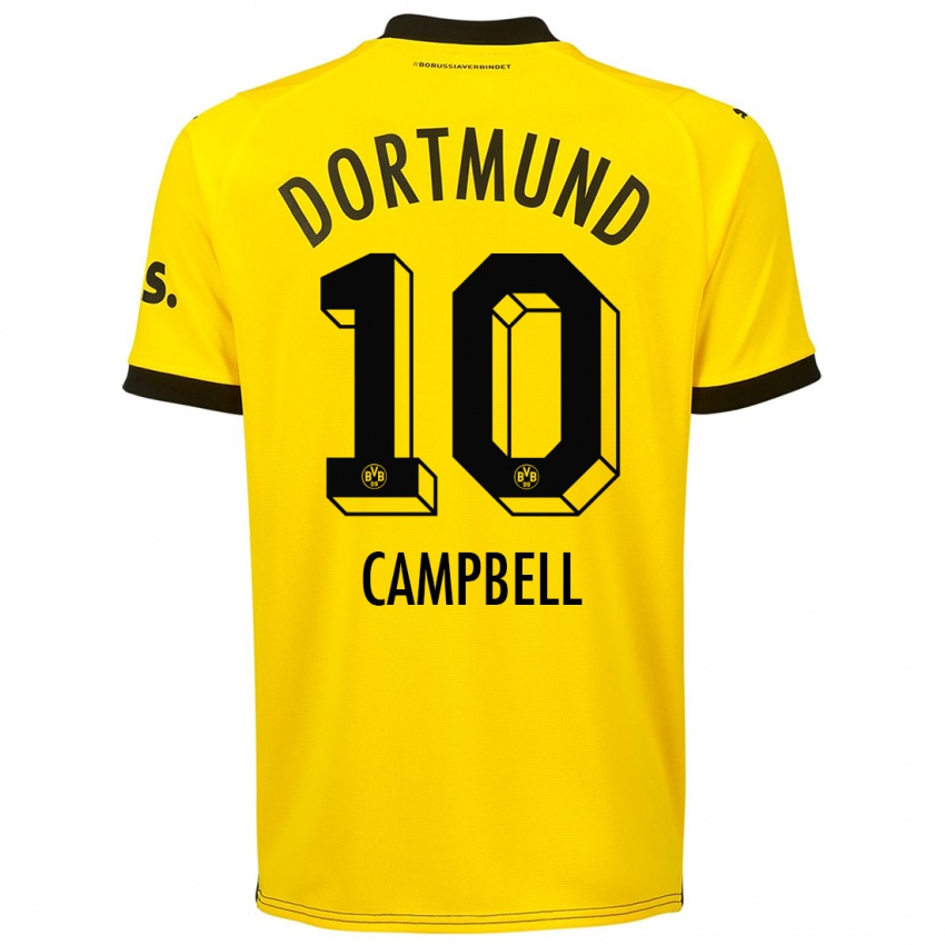 Kinder Cole Campbell #10 Gelb Heimtrikot Trikot 2023/24 T-Shirt Schweiz