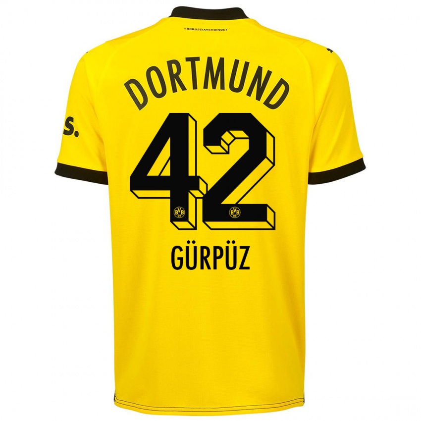 Kinder Goktan Gurpuz #42 Gelb Heimtrikot Trikot 2023/24 T-Shirt Schweiz