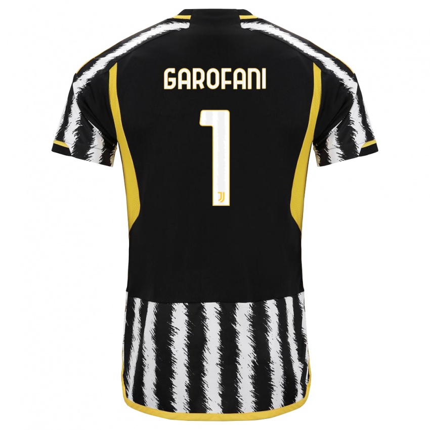 Enfant Maillot Giovanni Garofani #1 Noir Blanc Tenues Domicile 2023/24 T-Shirt Suisse