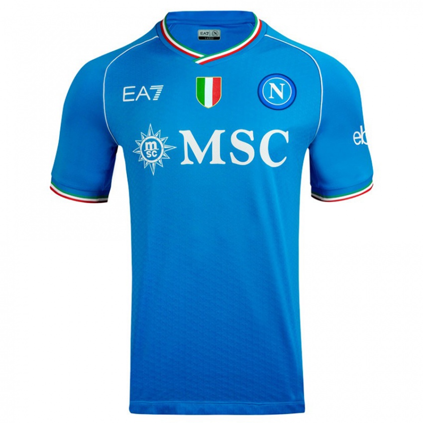 Enfant Maillot Alessandro Zanoli #59 Bleu Ciel Tenues Domicile 2023/24 T-Shirt Suisse
