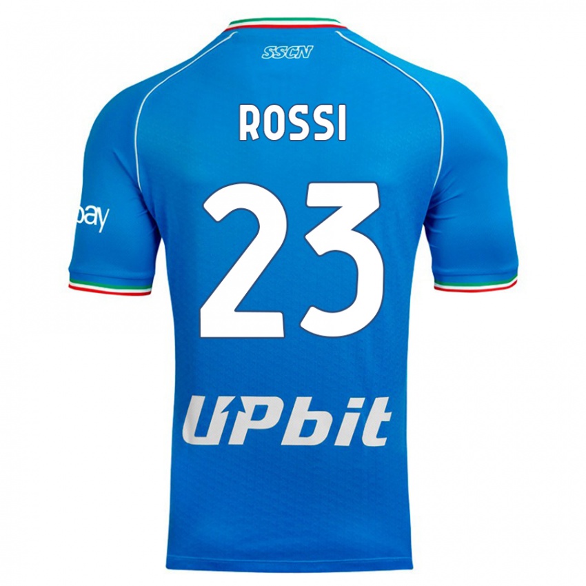 Enfant Maillot Leonardo Rossi #23 Bleu Ciel Tenues Domicile 2023/24 T-Shirt Suisse