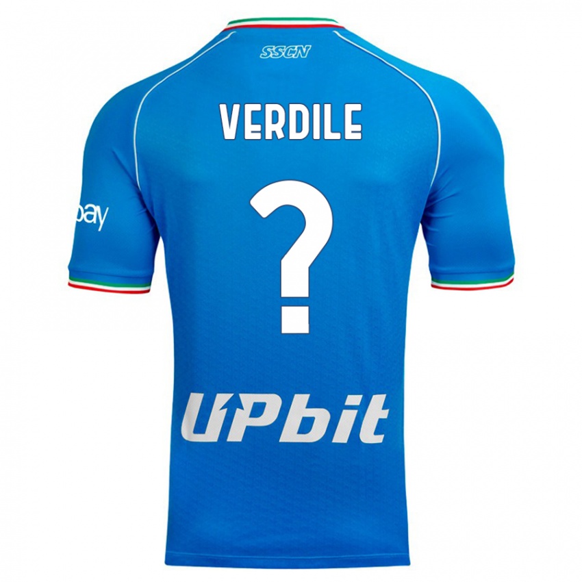 Enfant Maillot Domenico Verdile #0 Bleu Ciel Tenues Domicile 2023/24 T-Shirt Suisse
