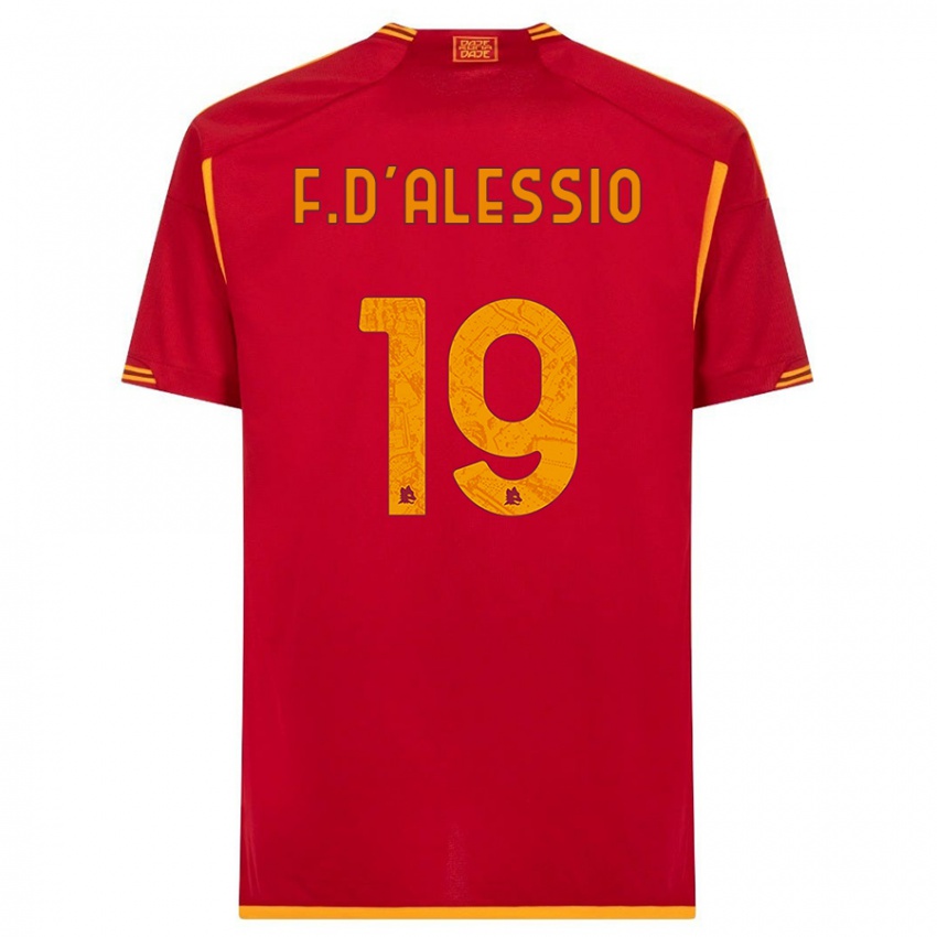 Enfant Maillot Francesco D'alessio #19 Rouge Tenues Domicile 2023/24 T-Shirt Suisse