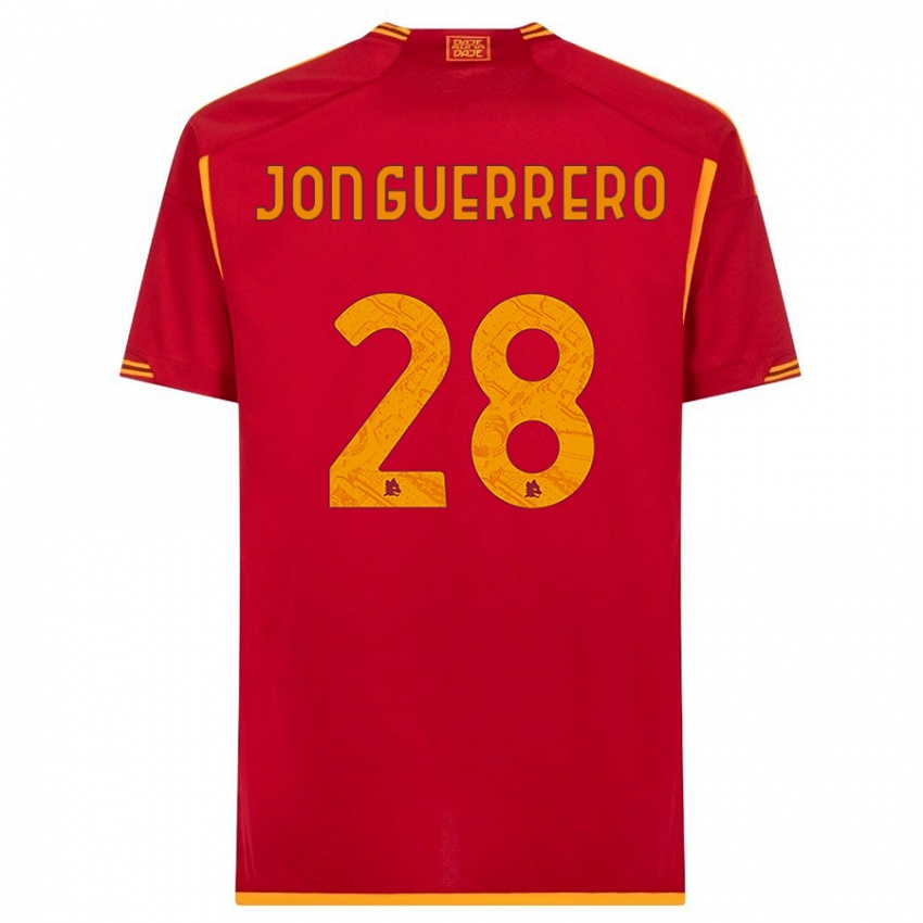 Enfant Maillot Julen Jon Guerrero #28 Rouge Tenues Domicile 2023/24 T-Shirt Suisse