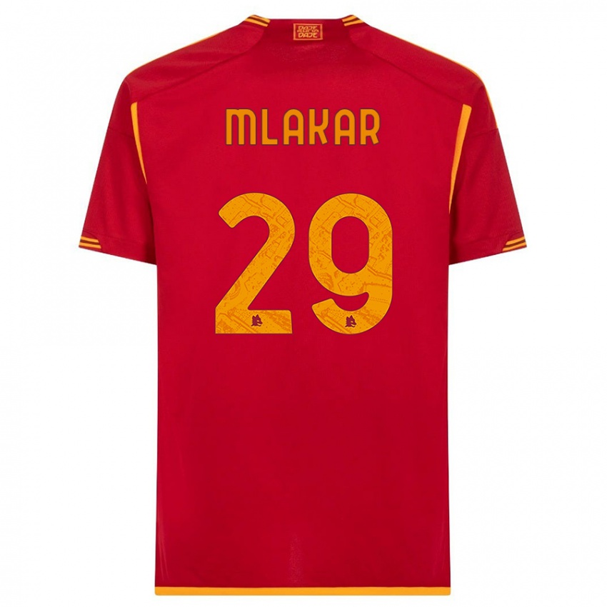 Enfant Maillot Luka Mlakar #29 Rouge Tenues Domicile 2023/24 T-Shirt Suisse