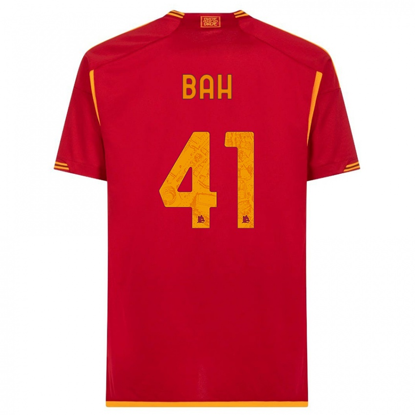 Enfant Maillot Muhammed Bah #41 Rouge Tenues Domicile 2023/24 T-Shirt Suisse
