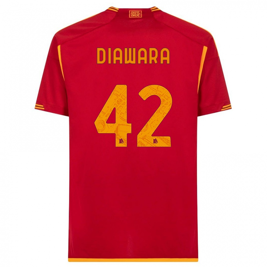 Enfant Maillot Amadou Diawara #42 Rouge Tenues Domicile 2023/24 T-Shirt Suisse
