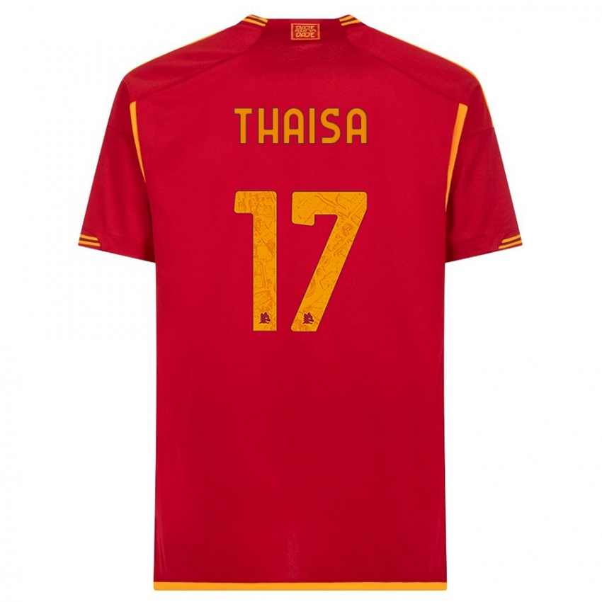 Enfant Maillot Thaisa #17 Rouge Tenues Domicile 2023/24 T-Shirt Suisse