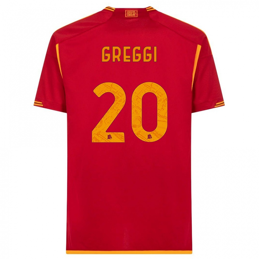Enfant Maillot Giada Greggi #20 Rouge Tenues Domicile 2023/24 T-Shirt Suisse