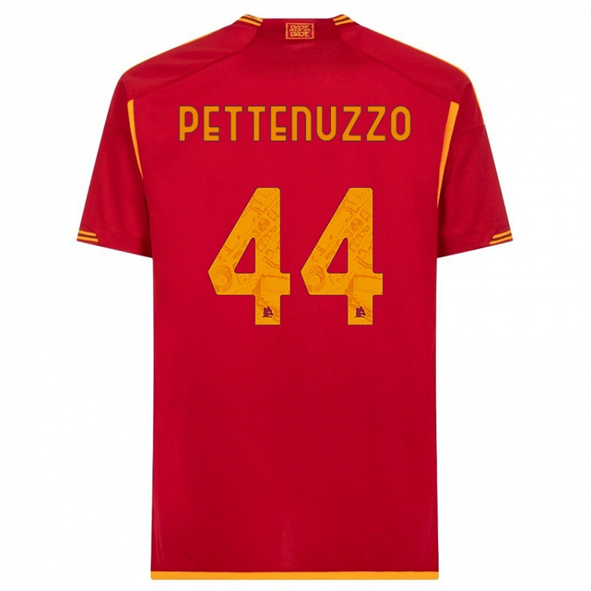 Enfant Maillot Tecla Pettenuzzo #44 Rouge Tenues Domicile 2023/24 T-Shirt Suisse