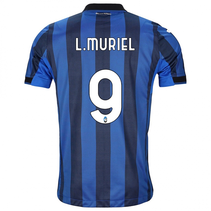 Enfant Maillot Luis Muriel #9 Noir Bleu Tenues Domicile 2023/24 T-Shirt Suisse