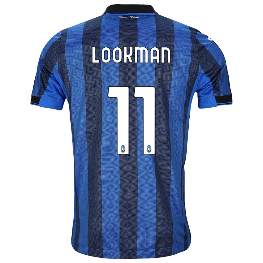 Enfant Maillot Ademola Lookman #11 Noir Bleu Tenues Domicile 2023/24 T-Shirt Suisse