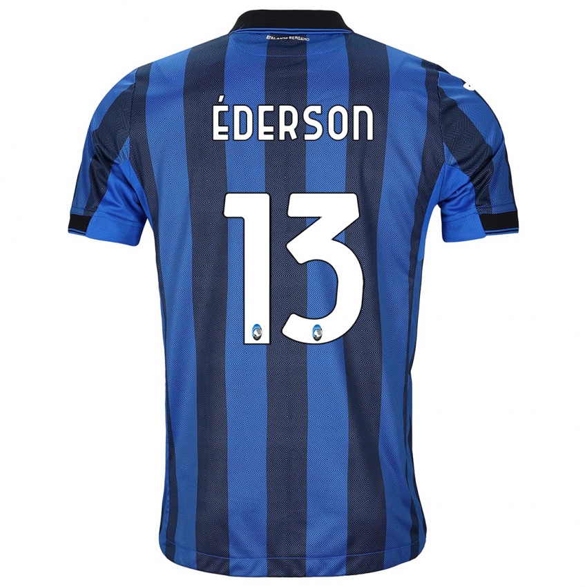 Enfant Maillot Ederson #13 Noir Bleu Tenues Domicile 2023/24 T-Shirt Suisse