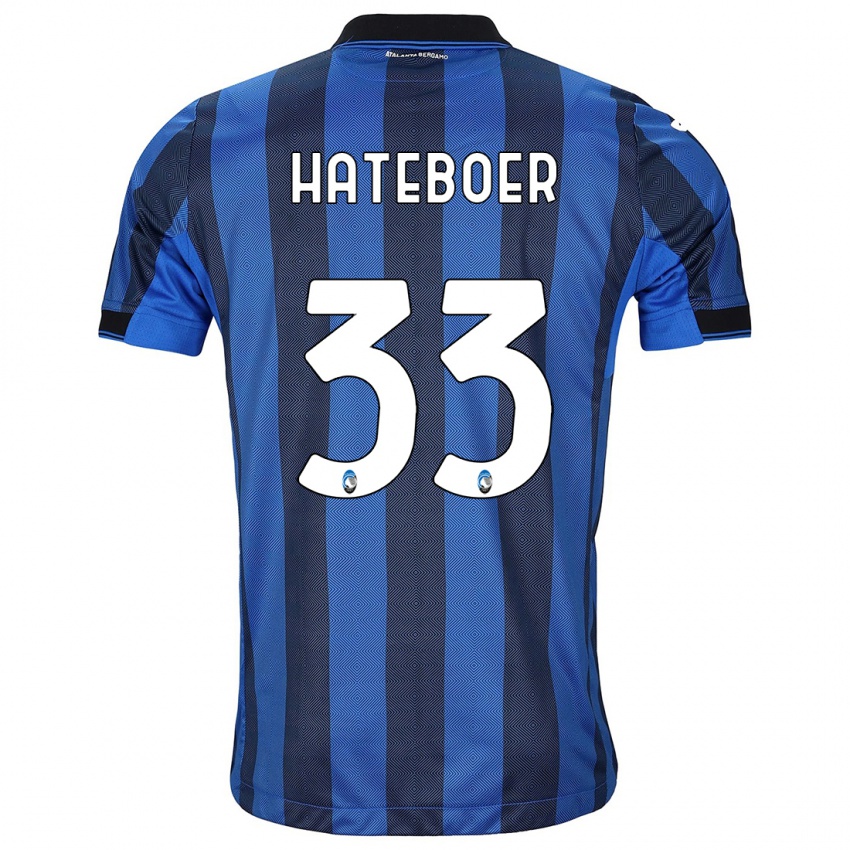Enfant Maillot Hans Hateboer #33 Noir Bleu Tenues Domicile 2023/24 T-Shirt Suisse