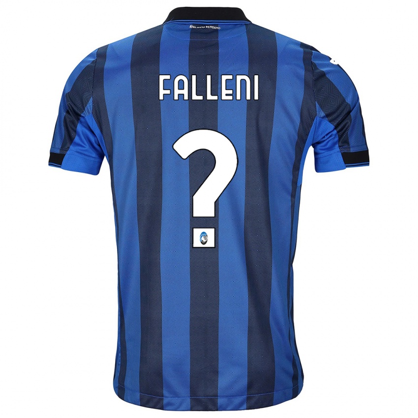 Enfant Maillot Alessandro Falleni #0 Noir Bleu Tenues Domicile 2023/24 T-Shirt Suisse