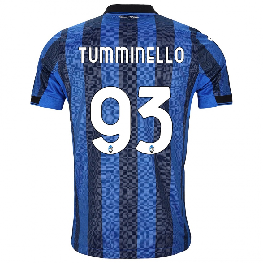 Enfant Maillot Marco Tumminello #93 Noir Bleu Tenues Domicile 2023/24 T-Shirt Suisse