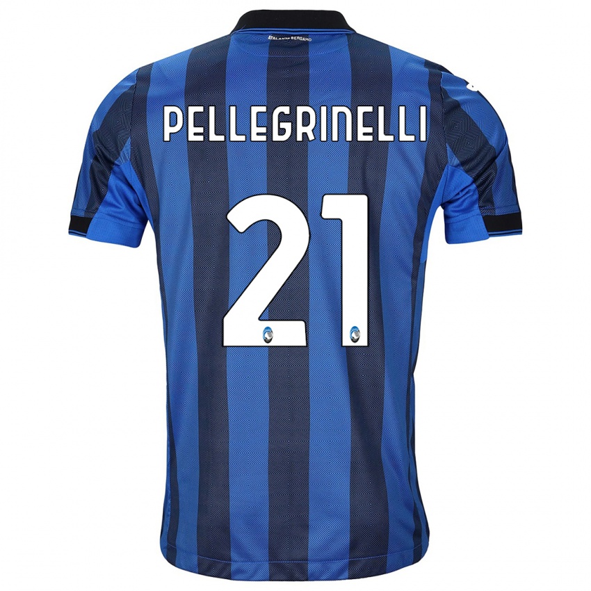 Enfant Maillot Giorgia Pellegrinelli #21 Noir Bleu Tenues Domicile 2023/24 T-Shirt Suisse
