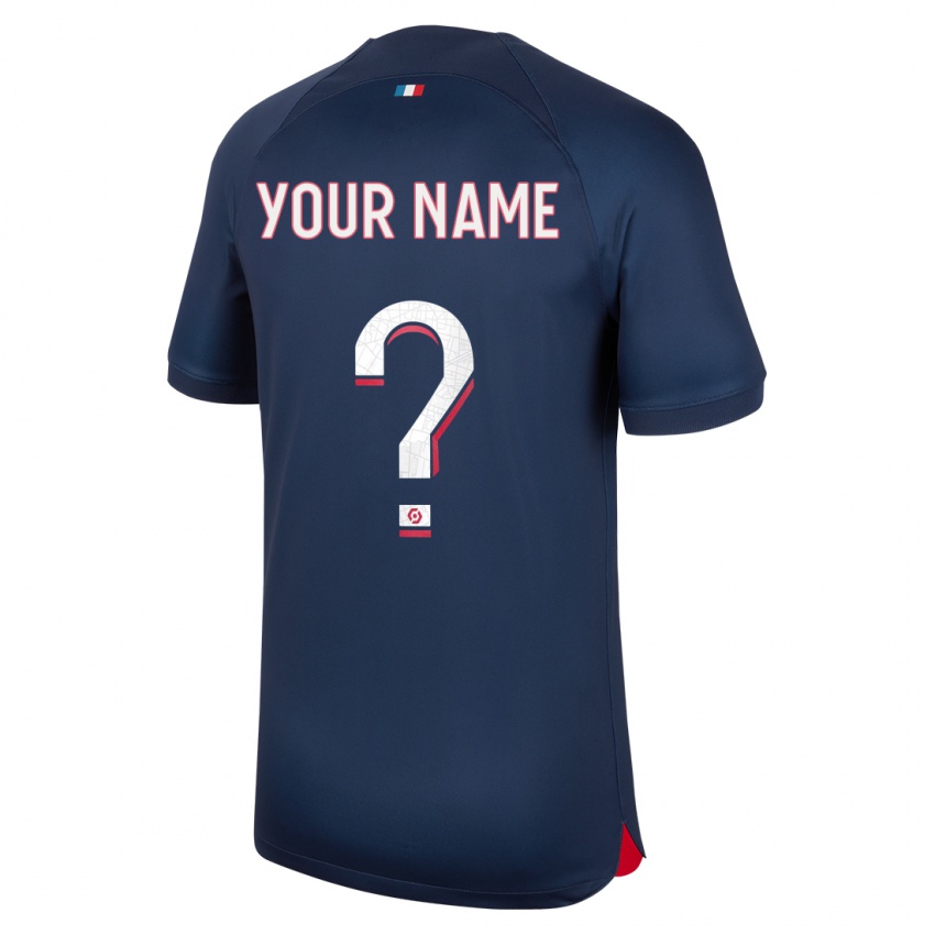 Enfant Maillot Votre Nom #0 Bleu Rouge Tenues Domicile 2023/24 T-Shirt Suisse