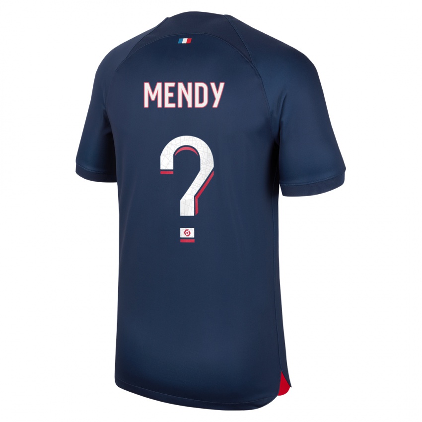 Enfant Maillot Tony Mendy #0 Bleu Rouge Tenues Domicile 2023/24 T-Shirt Suisse