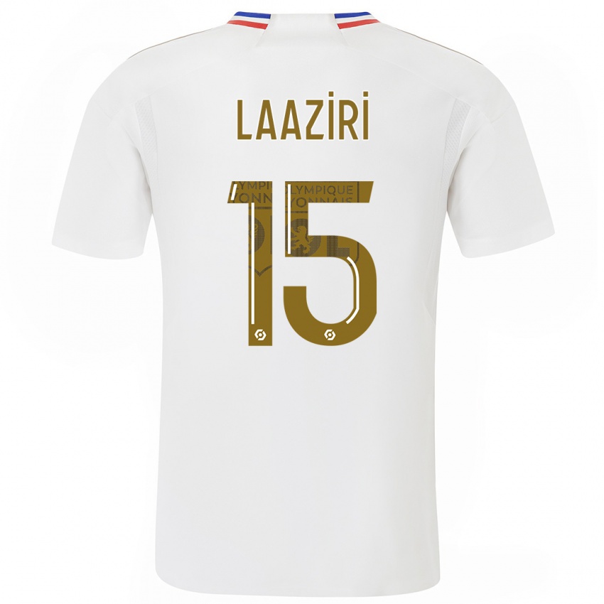 Enfant Maillot Achraf Laaziri #15 Blanc Tenues Domicile 2023/24 T-Shirt Suisse