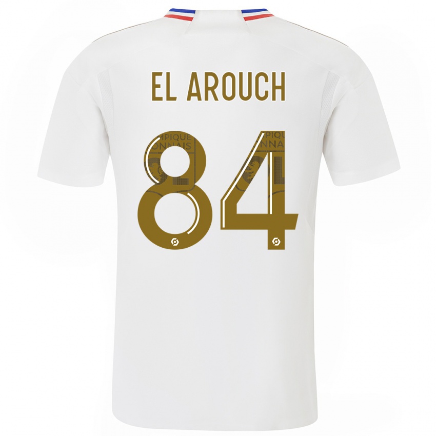 Enfant Maillot Mohamed El Arouch #84 Blanc Tenues Domicile 2023/24 T-Shirt Suisse