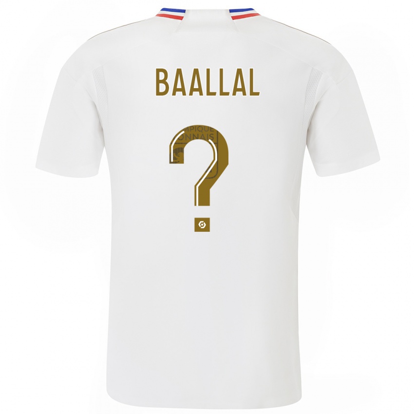 Enfant Maillot Abdellah Baallal #0 Blanc Tenues Domicile 2023/24 T-Shirt Suisse