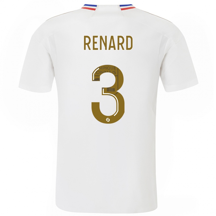 Enfant Maillot Wendie Renard #3 Blanc Tenues Domicile 2023/24 T-Shirt Suisse