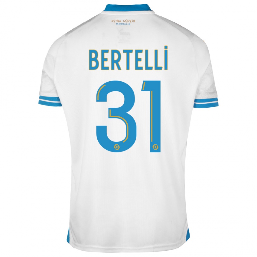 Enfant Maillot Ugo Bertelli #31 Blanc Tenues Domicile 2023/24 T-Shirt Suisse
