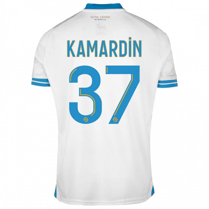 Enfant Maillot Aaron Kamardin #37 Blanc Tenues Domicile 2023/24 T-Shirt Suisse