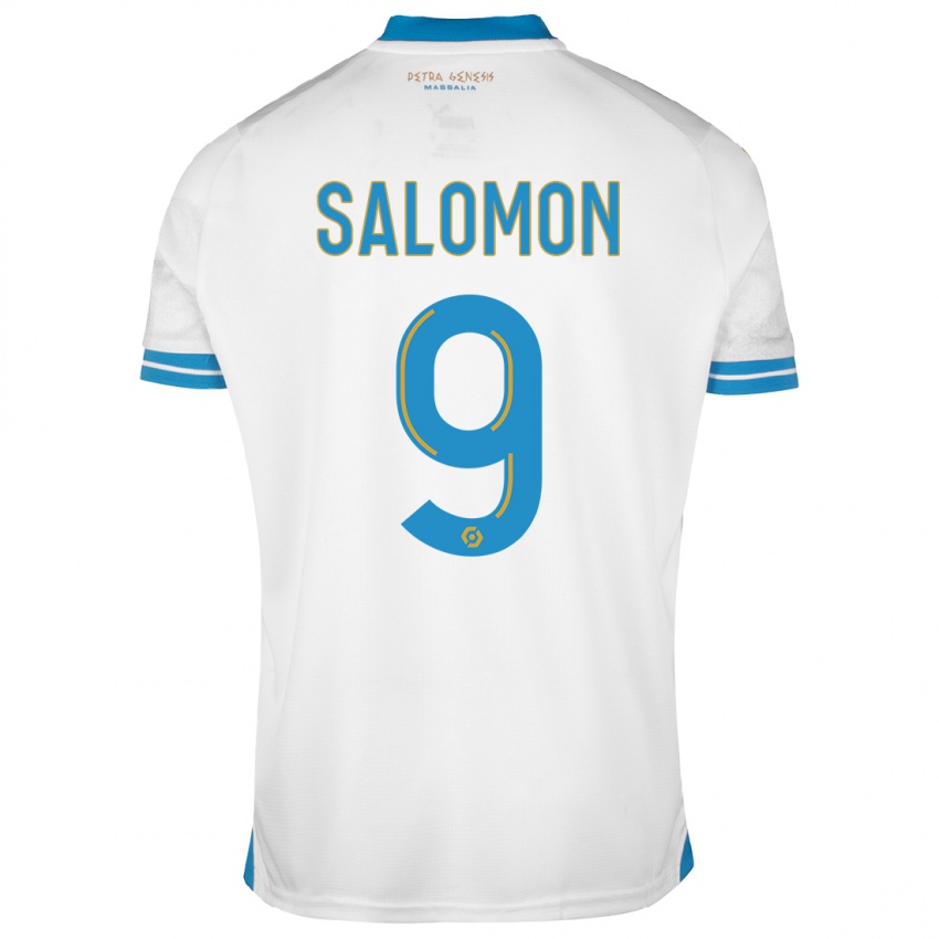 Kinder Maeva Salomon #9 Weiß Heimtrikot Trikot 2023/24 T-Shirt Schweiz