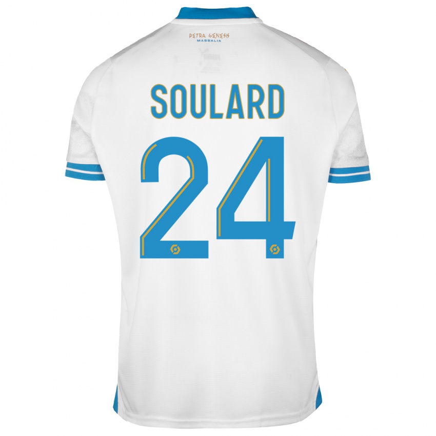 Kinder Amandine Soulard #24 Weiß Heimtrikot Trikot 2023/24 T-Shirt Schweiz