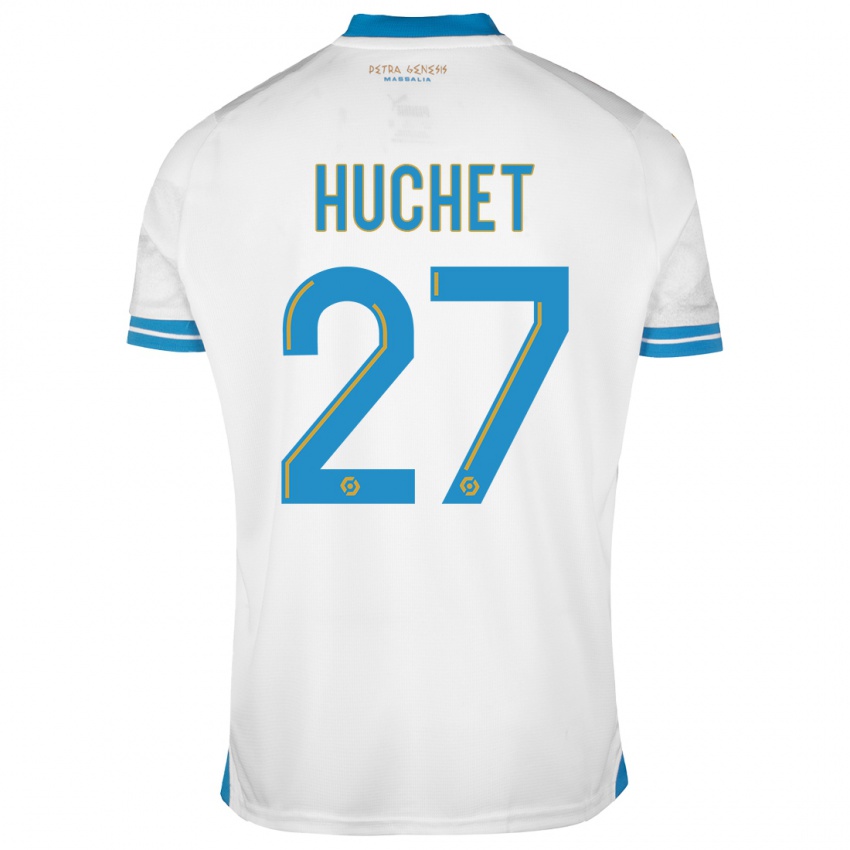 Kinder Sarah Huchet #27 Weiß Heimtrikot Trikot 2023/24 T-Shirt Schweiz