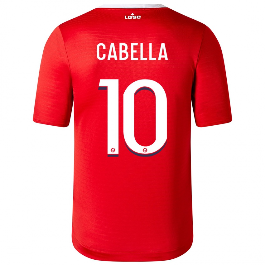 Enfant Maillot Rémy Cabella #10 Rouge Tenues Domicile 2023/24 T-Shirt Suisse