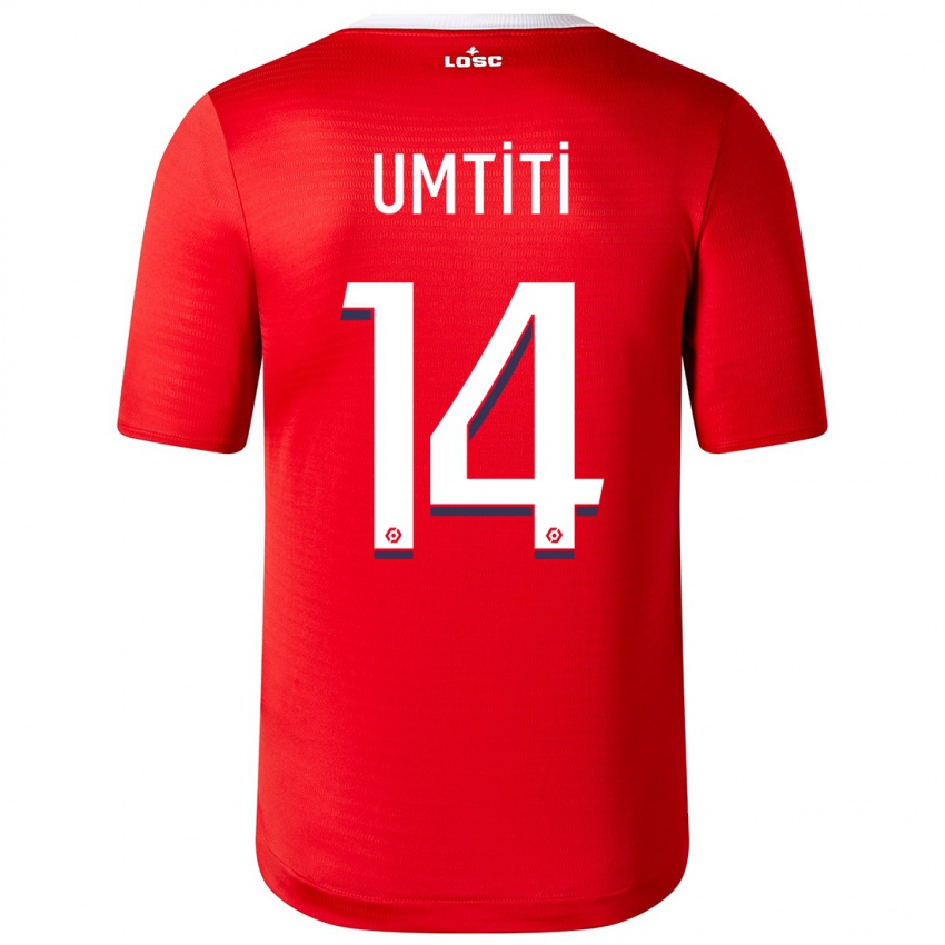 Enfant Maillot Samuel Umtiti #14 Rouge Tenues Domicile 2023/24 T-Shirt Suisse