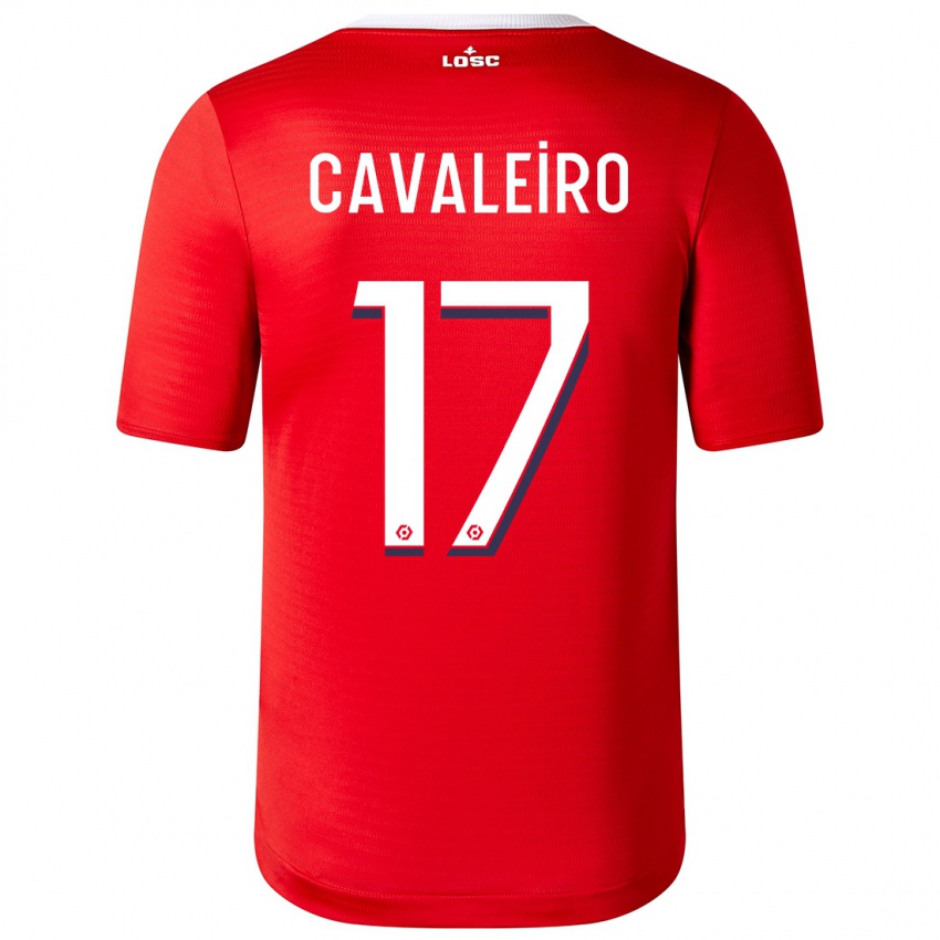 Enfant Maillot Ivan Cavaleiro #17 Rouge Tenues Domicile 2023/24 T-Shirt Suisse