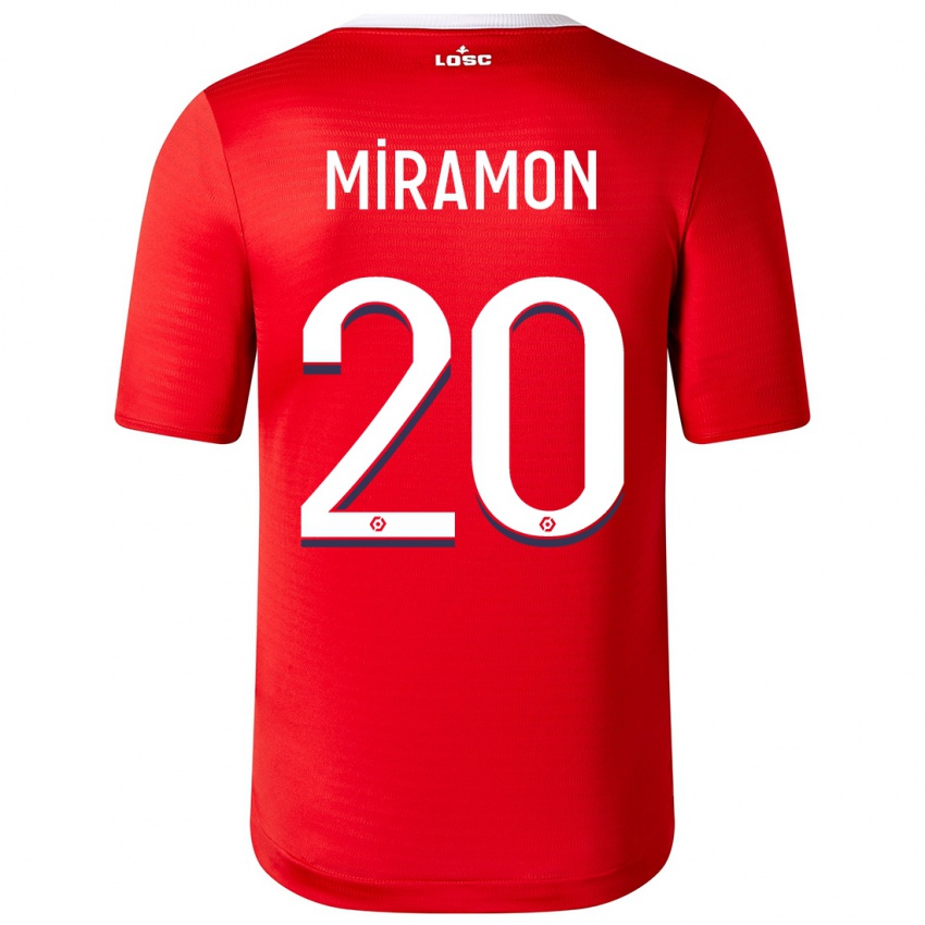 Enfant Maillot Ignacio Miramón #20 Rouge Tenues Domicile 2023/24 T-Shirt Suisse