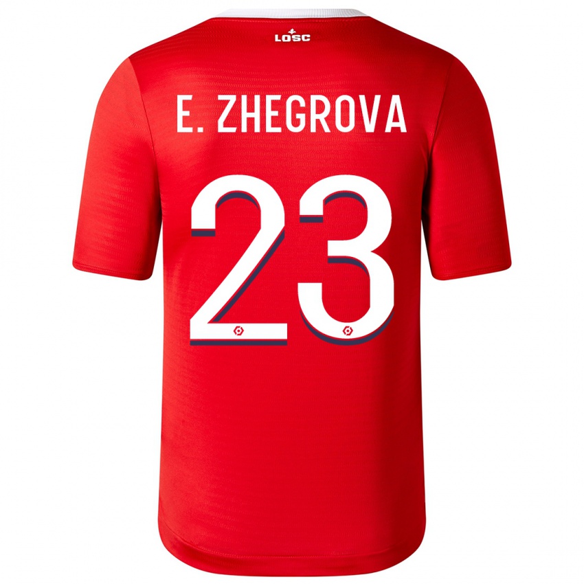 Enfant Maillot Edon Zhegrova #23 Rouge Tenues Domicile 2023/24 T-Shirt Suisse