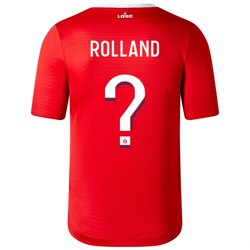 Enfant Maillot Baptiste Rolland #0 Rouge Tenues Domicile 2023/24 T-Shirt Suisse