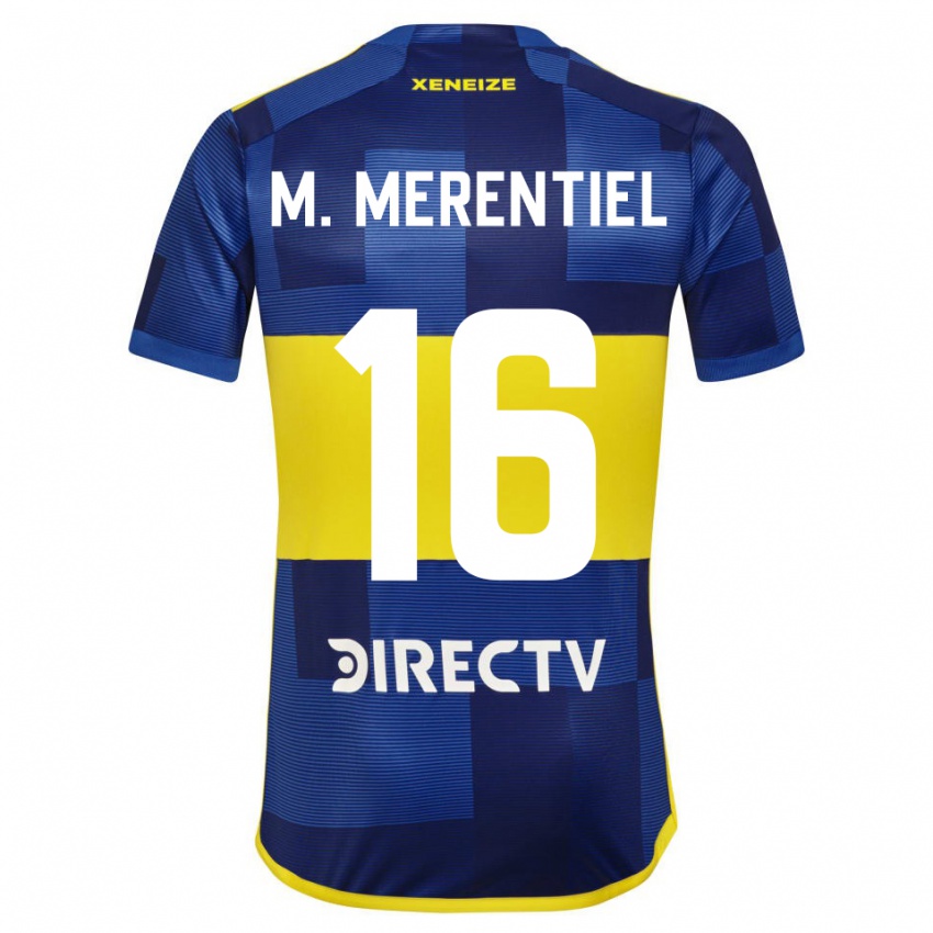Kinder Miguel Merentiel #16 Dunkelblau Gelb Heimtrikot Trikot 2023/24 T-Shirt Schweiz