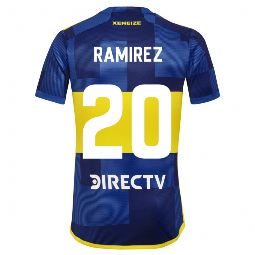 Enfant Maillot Juan Ramirez #20 Bleu Foncé Jaune Tenues Domicile 2023/24 T-Shirt Suisse