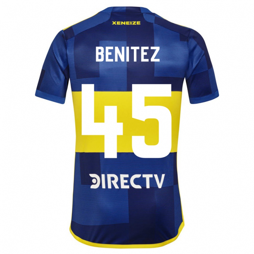 Enfant Maillot Mauricio Benitez #45 Bleu Foncé Jaune Tenues Domicile 2023/24 T-Shirt Suisse