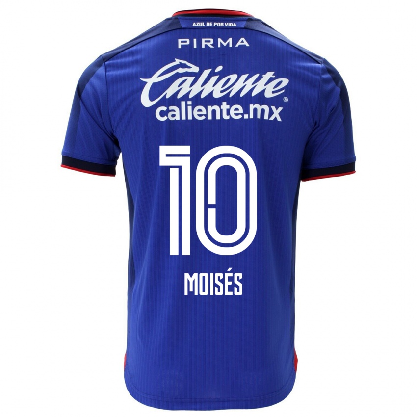 Enfant Maillot Moisés Vieira #10 Bleu Tenues Domicile 2023/24 T-Shirt Suisse