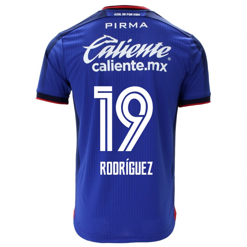 Enfant Maillot Carlos Rodríguez #19 Bleu Tenues Domicile 2023/24 T-Shirt Suisse