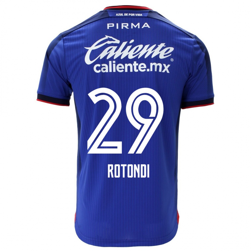 Enfant Maillot Carlos Rotondi #29 Bleu Tenues Domicile 2023/24 T-Shirt Suisse