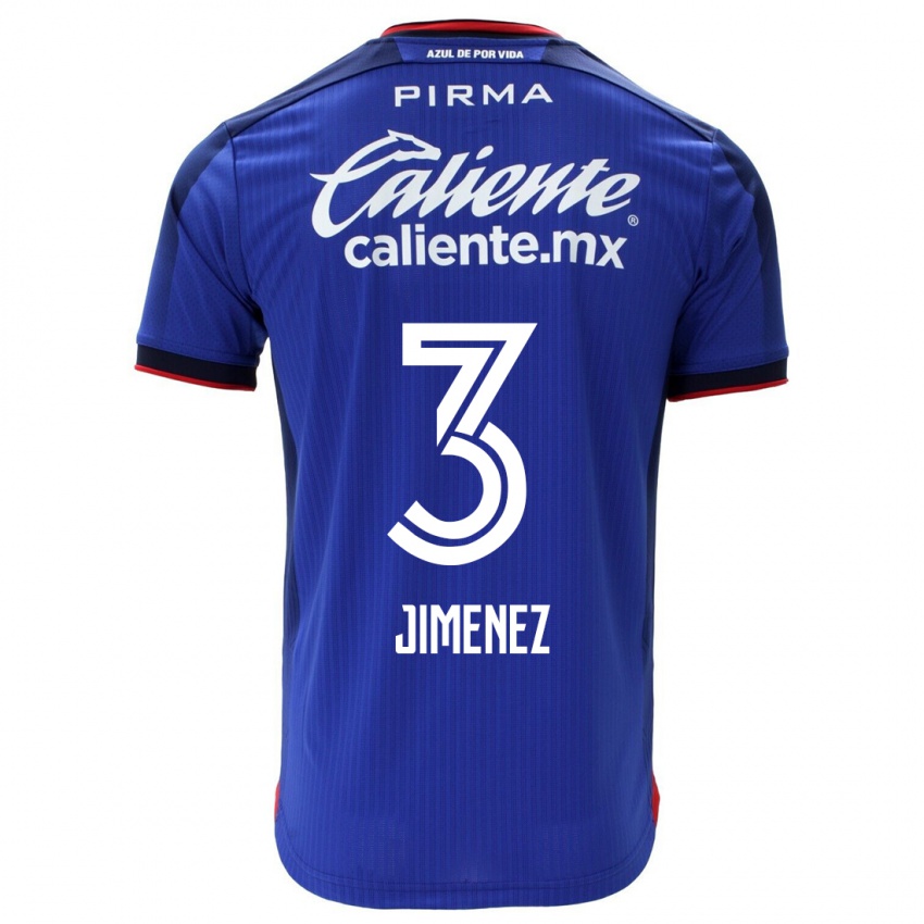 Enfant Maillot Jaiber Jimenez #3 Bleu Tenues Domicile 2023/24 T-Shirt Suisse